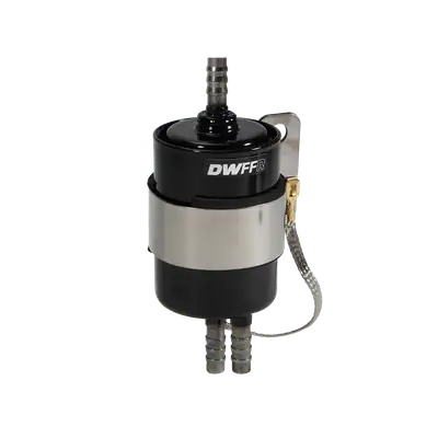 DeatschWerks 10 Micron Fuel Regulator w/Filter 3/8 Barbs