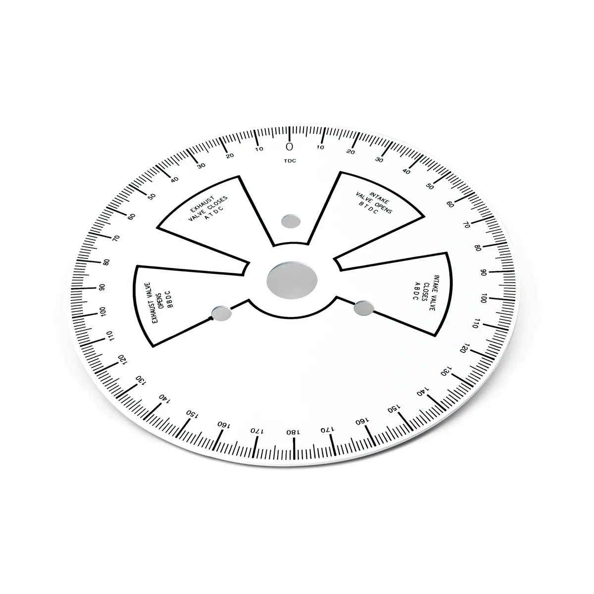 Camshaft Degree Wheel 9 Inch Overall Diameter Universal Steel White Painted Featuring Black Numbers Proform product image