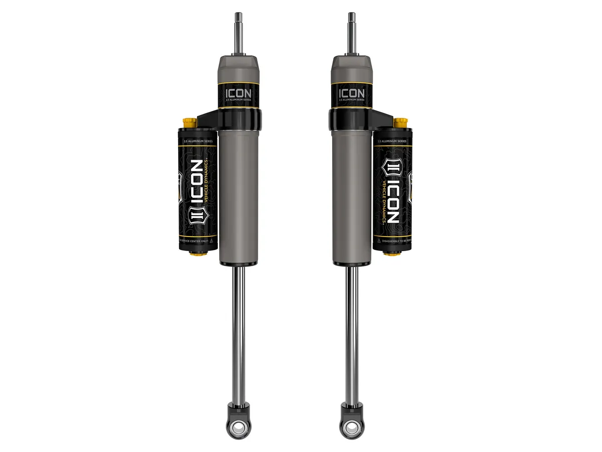ICON Vehicle Dynamics ICON 2005-2022 Ford F-250/F-350 Super Duty 4WD, 4.5” Lift, Front 2.5 VS Piggyback Reservoir w/ CDCV Shocks, Pair