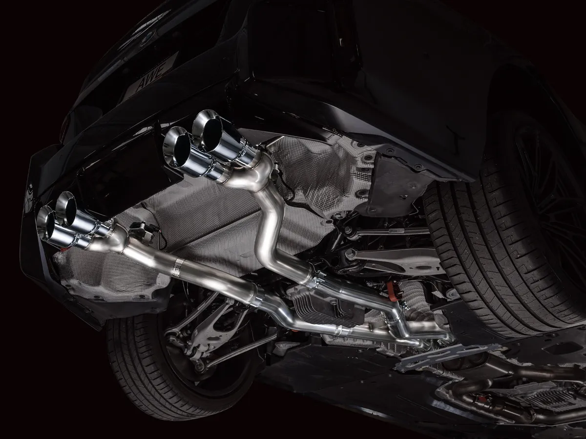AWE SwitchPath™ Exhaust for BMW G87 M2 - Chrome Silver Tips product image