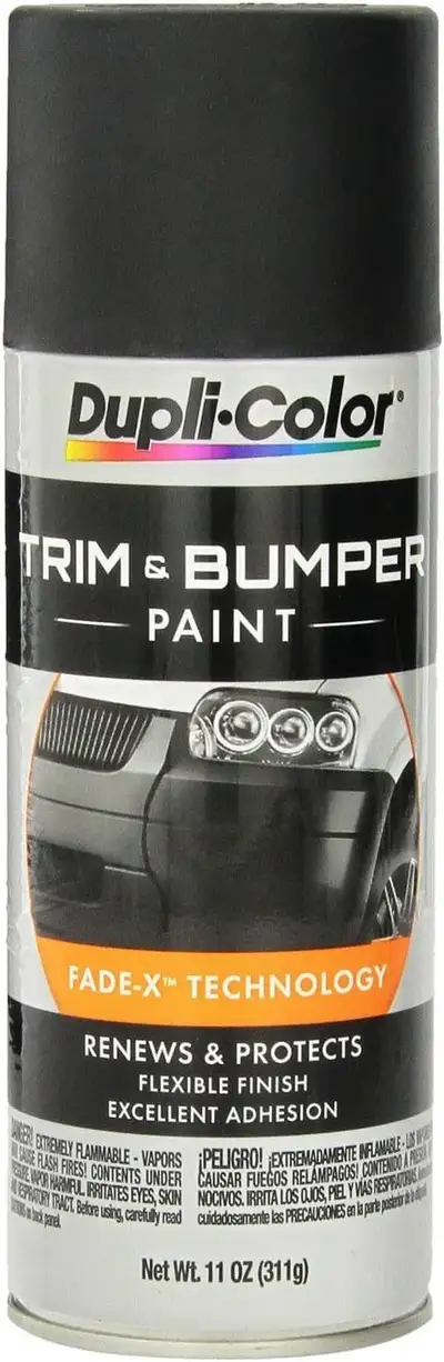 Dupli-Color Trim & Bumper Paint Black 11 oz Aerosol