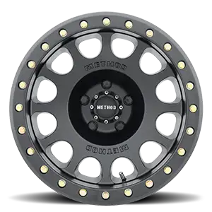Method Race Wheels Aluminum Wheels 17x9 Beadlock MR105 Bolt Pattern 5 On 114.3 Offset -38 Lip Size 1.77 Matte Black MB Method