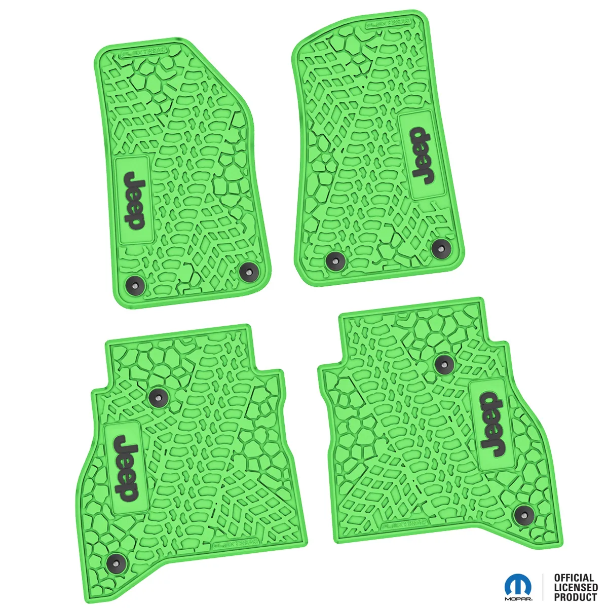 20-24 Jeep Gladiator Front and RearTire Tread/Scorched Earth Scene w/ JEEP Insert - Black w/ Silver Insert product image