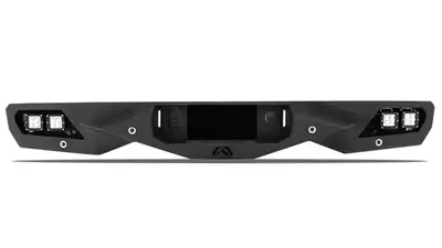 Fab Fours Vengeance Rear Bumper; 2 Stage Black Powder Coated; Pre-Runner Guard;