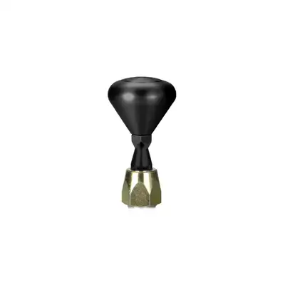 Lokar es Shifter gm 6l80 Black 4in Straight Lever Mushroom Black Knob