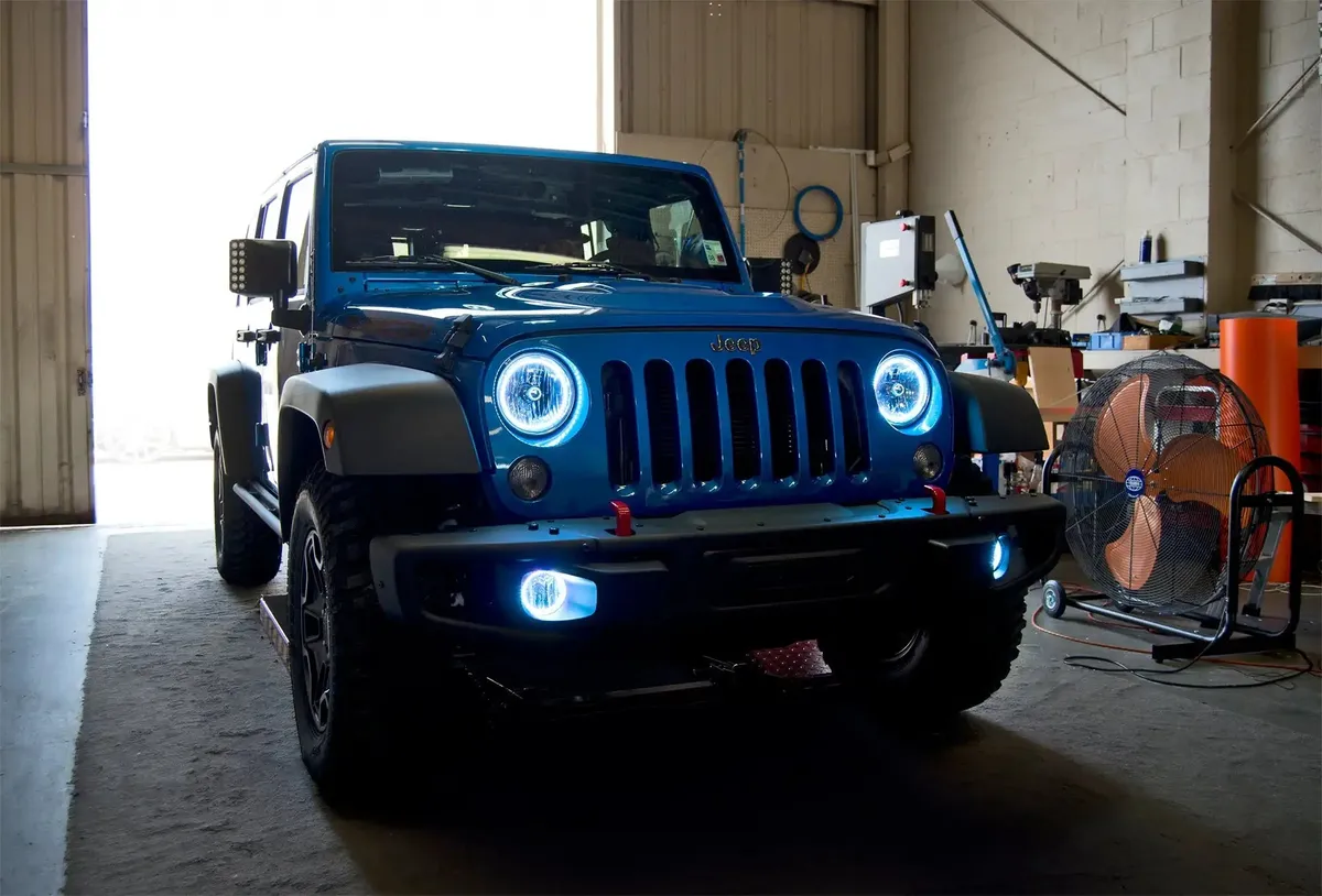 ORACLE Lighting 2007-2017 Jeep Wrangler JK LED Surface Mount Headlight Halo Kit product image