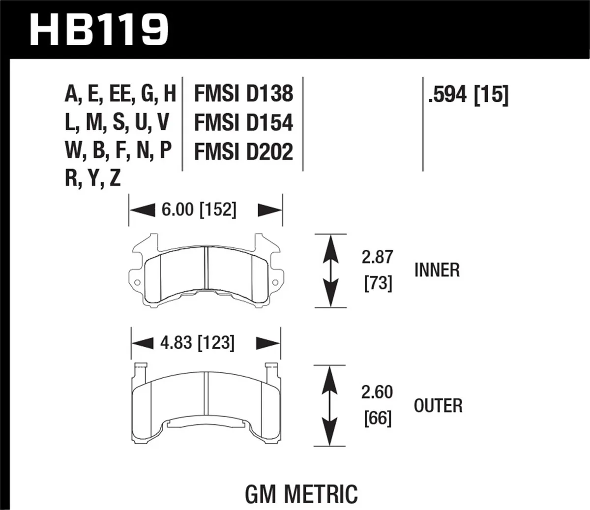 Overall Thickness: 15 mm Compound: Black GM Metric product image
