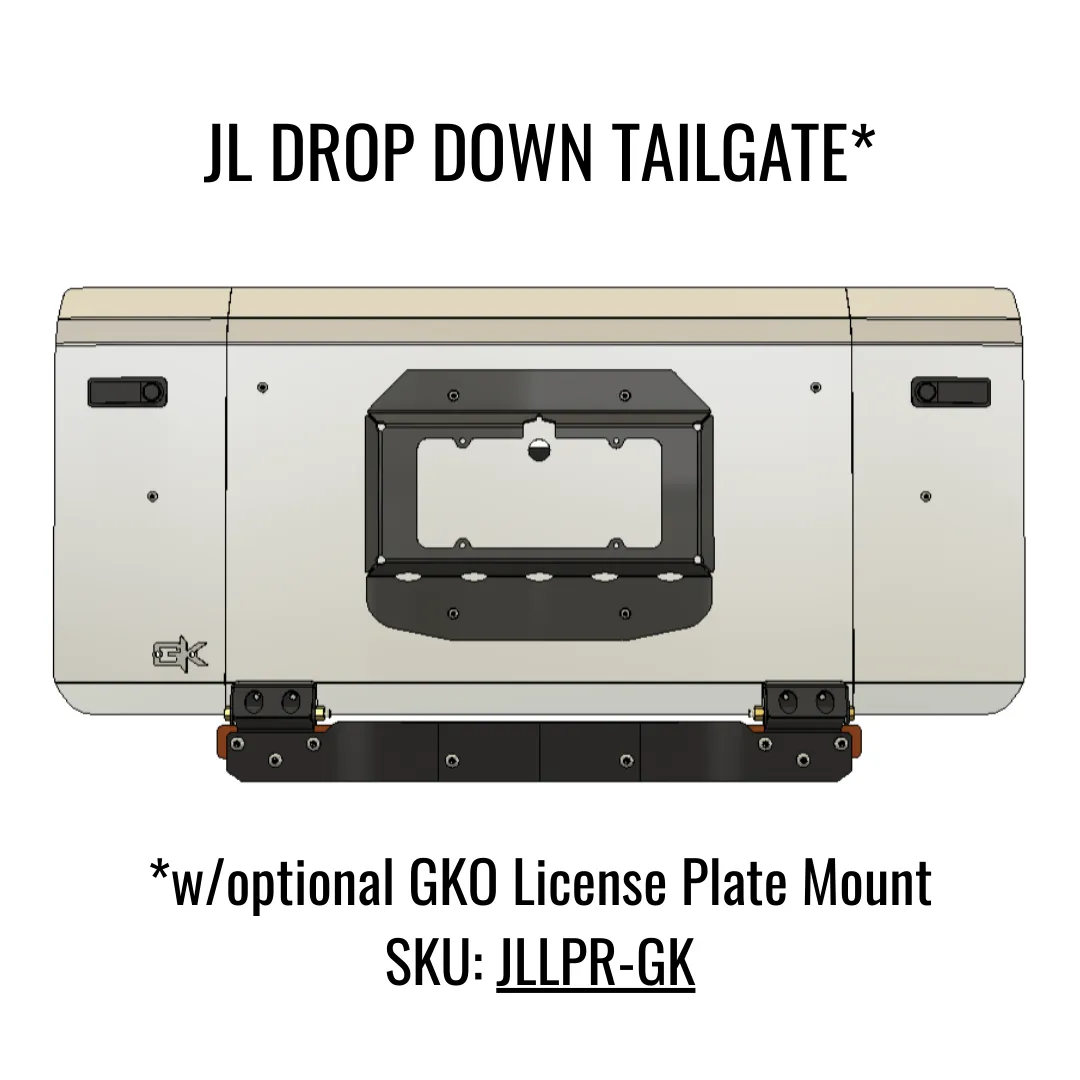 Drop Down Tailgate For Jeep JL/JLU 2018+ product image