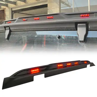 AMERICAN MODIFIED American Modified Amjpca00303 Rear Roof Spoiler With Amber LED Lights