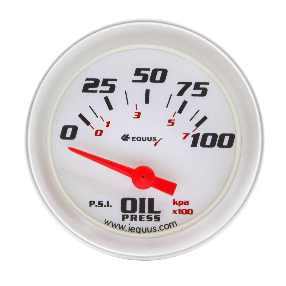1-1/2 Dia Oil Pressure Gauge Silver 0-100psi product image