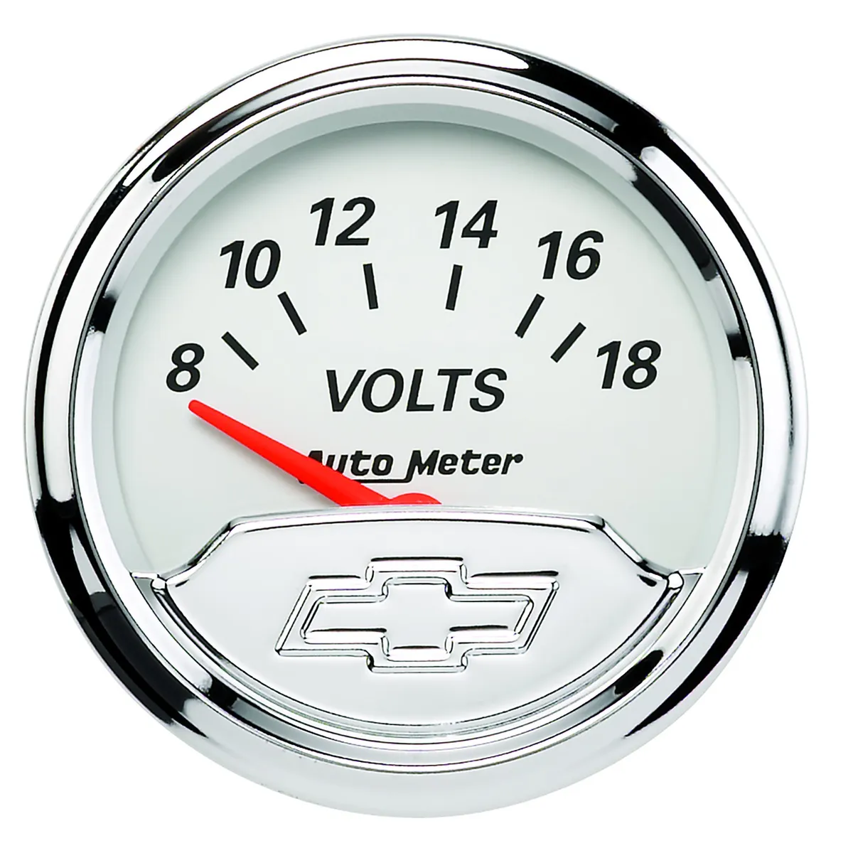 Gauge, Voltmeter, 2 1/16", 18V, Elec, Chevrolet Heritage Bowtie product image