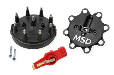 MSD Blk Dist. Cap/Rtr Kit Msd/Ford v8 Tfi