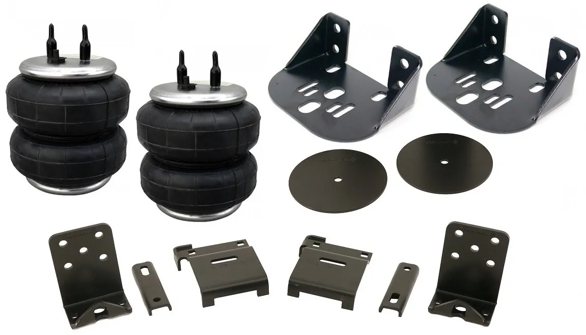 Air Over Leaf W/ 4000 LbCapacity For 2 -2.5 Inch Wide Leaf Spring W/ Side Frame Upper Mount Universal Fit 6 Inch Diameter 6781 Air Springs Brackets And Hardware Ridetech product image