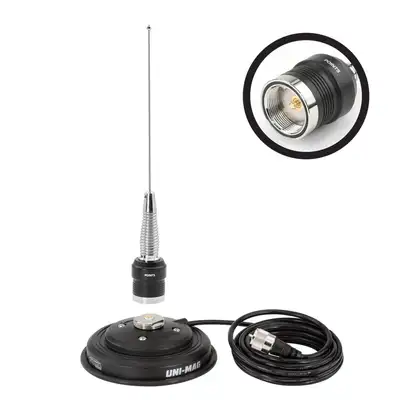 Rugged Radios Uhf Antenna Kit With 1/2 Wave no Ground Plane (Ngp) Antenna & Magnetic Mount