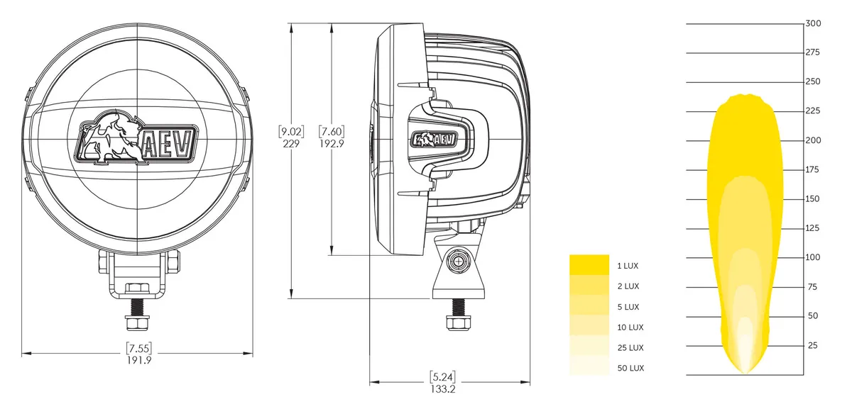 AEV 7000 Series LED Off Road Light Kit product image