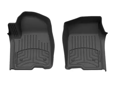 Weathertech Black Front Floorliner HP For Vinyl Floor Fits Chevrolet Silverado 1500 2022 Gmc Sierra /Denali 1500 2019 - 2025 Gmc Sierra /Denali 2500hd / 3500hd 2020 - 2025 Chevrolet Silverado 2500hd/3500hd 2020 - 2025 And Gmc Sierra 1500 Limited 2022