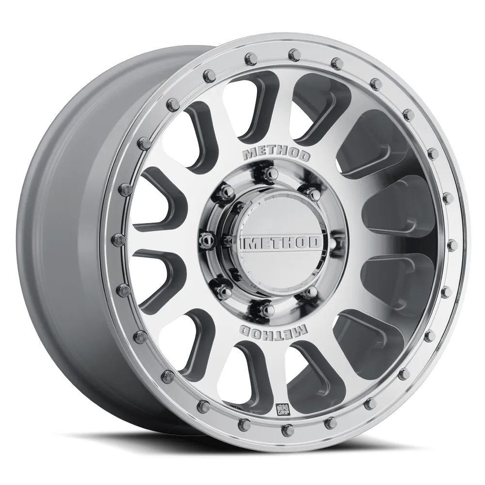 MR709 HD Bead Grip 17x8.5 0mm Offset 6x135 87mm Centerbore Machined - Clear Coat product image