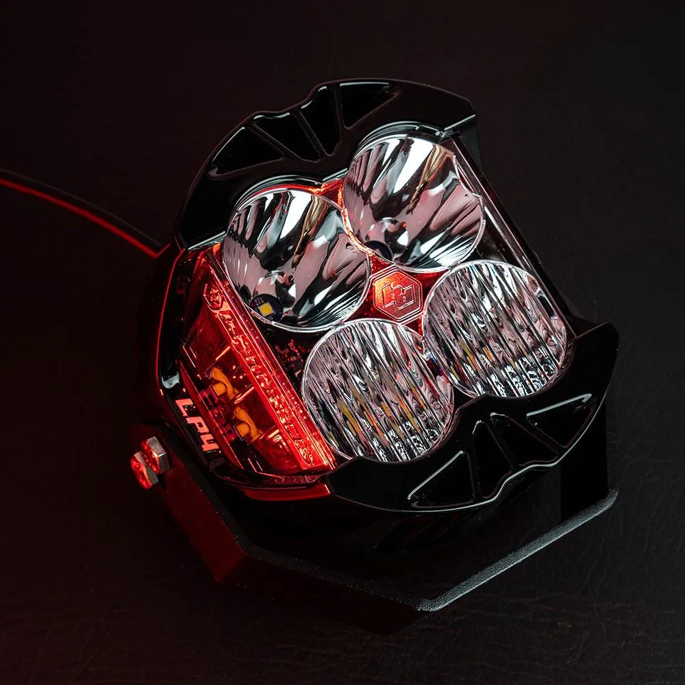 LP4 Pro LED Auxiliary Light Pod Pair Light Pattern Driving/Combo Red Backlight Baja Designs product image