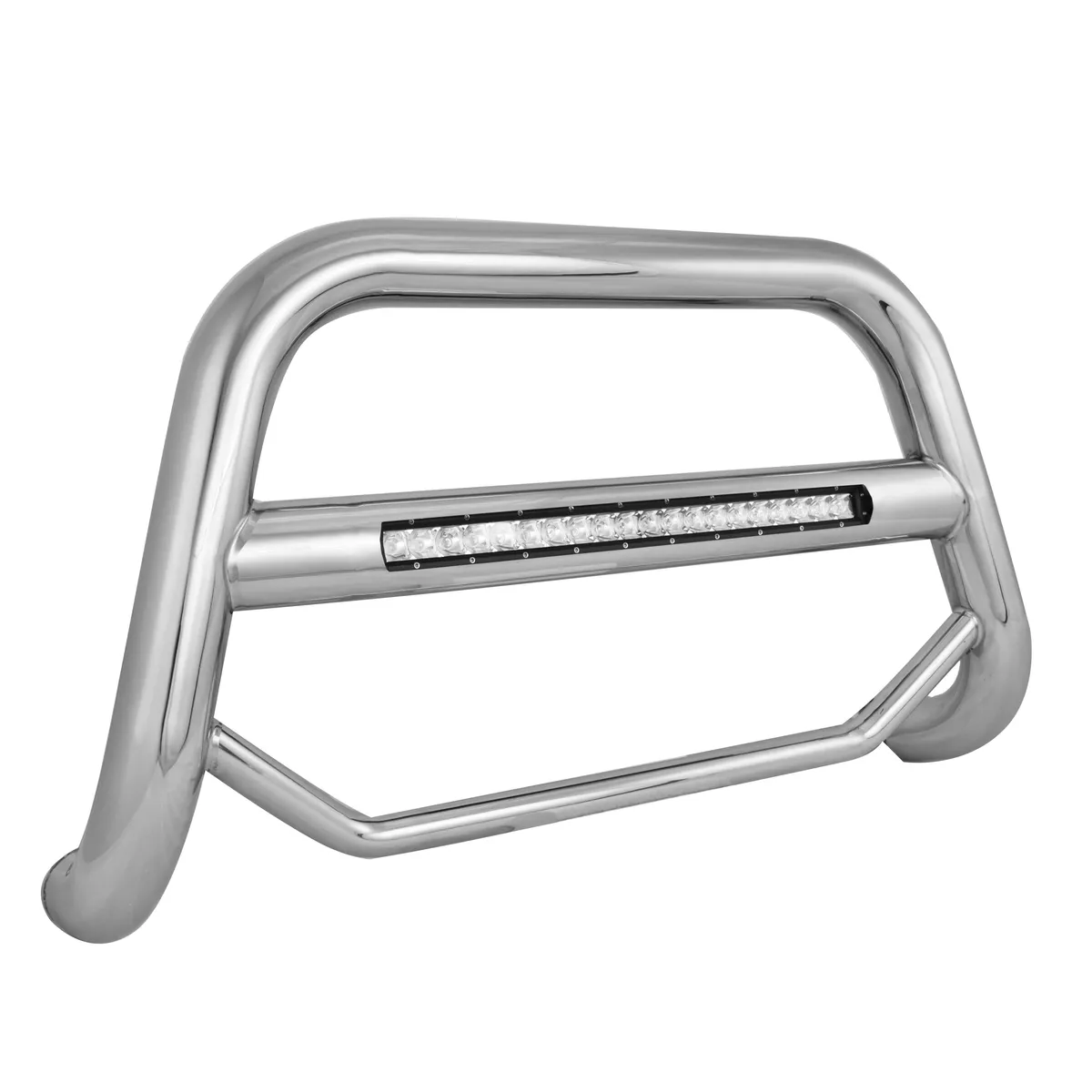 2224 Cherokee Max Beacon Bull Bar no Skid Plate Stainless Steel product image
