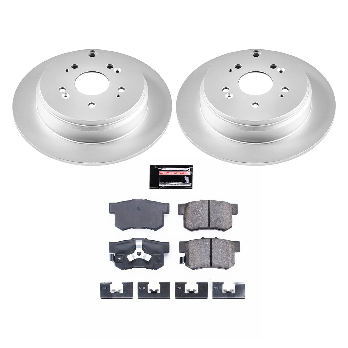 Z17 Geomet Coated Rotor Kit: Genuine Geomet Fully Coated Rotors; Ceramic Pads W/Hardware product image