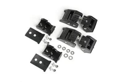 Rugged Ridge Rugged Ridge Hood Catch Kit, Textured Black - TJ