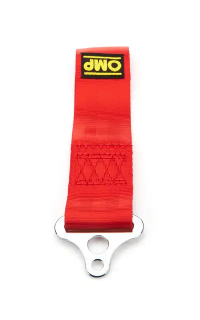 OMP Racing INC Tow Hood Red Stainless 100mm ID