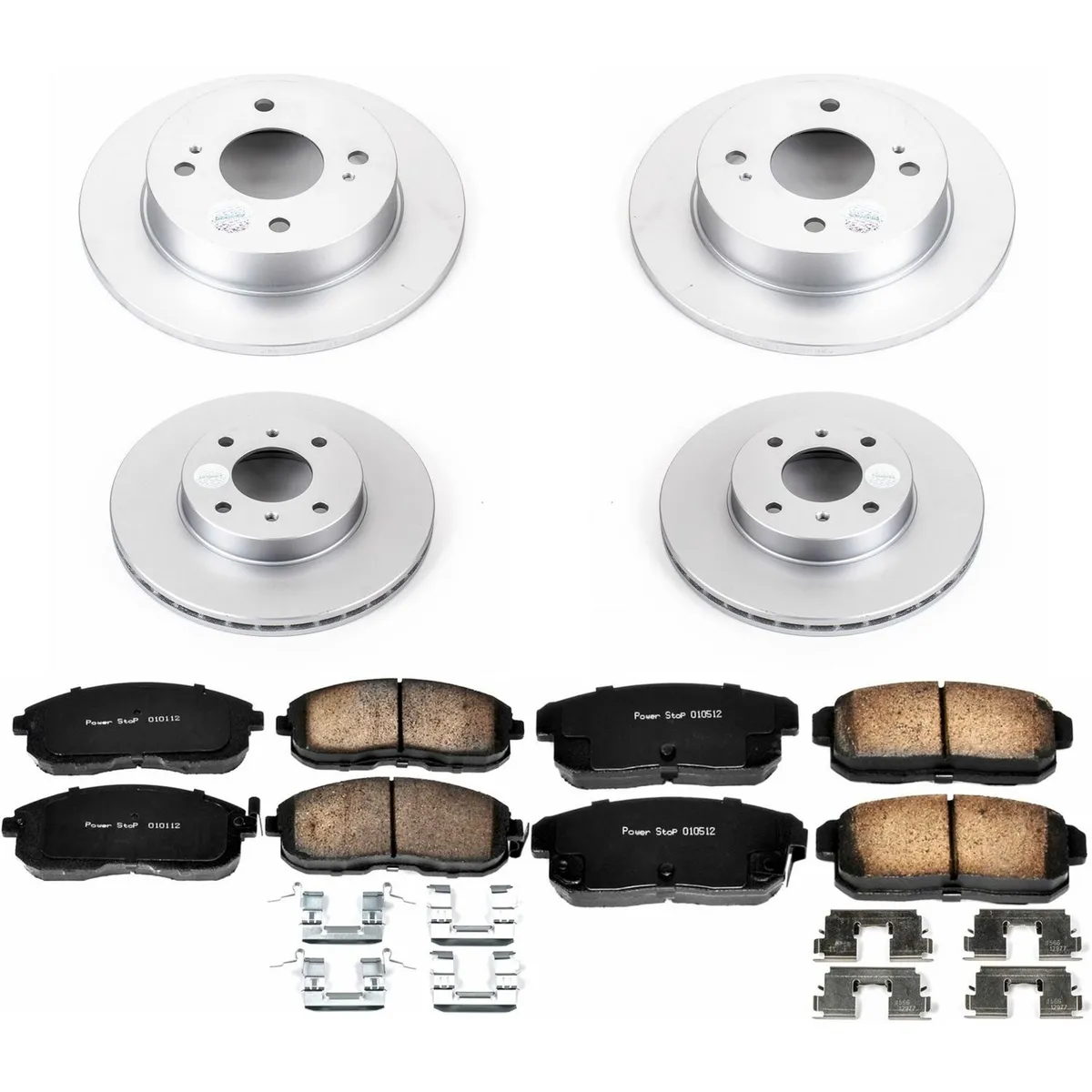 Z17 Geomet Coated Rotor Kit: Genuine Geomet Fully Coated Rotors; Ceramic Pads W/Hardware product image