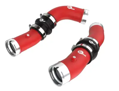 aFe Power BladeRunner 2-1/2 IN & 3 IN Aluminum Hot and Cold Charge Pipe Kit Red Toyota Tacoma 24-25 L4-2.4L (t)