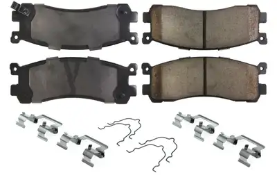 StopTech Posi-Quiet Ceramic Brake Pads with Shims and Har