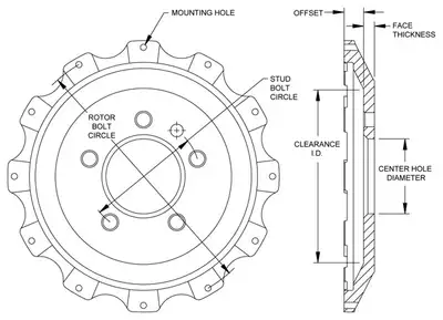 Wilwood Brakes Wilwood HAT12x10.75 BC5x4.724 120mm MT.813