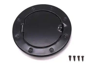 Rugged Ridge Fuel Cover Black Stainless Steel JK Wrangler 0718