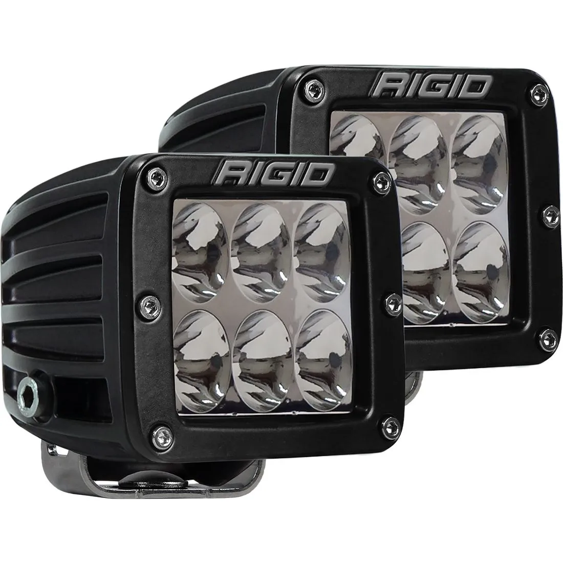 Rigid D-Series Pro LED Light, Driving Optic, Surface Mount, Black Housing, Pair product image