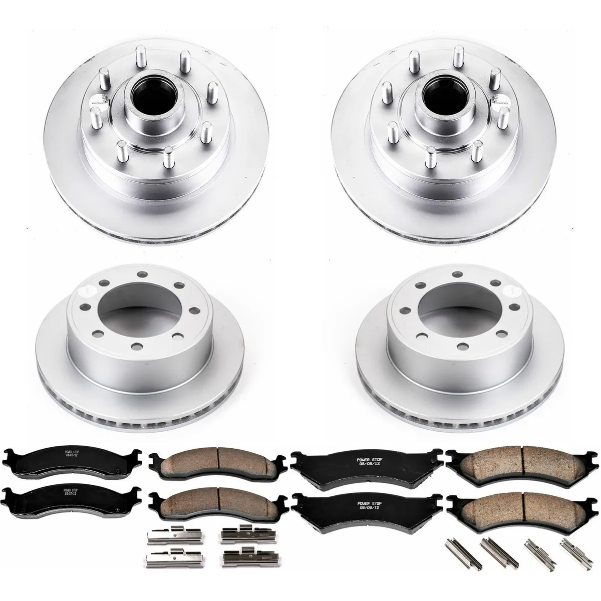 Z17 Geomet Coated Rotor Kit: Genuine Geomet Fully Coated Rotors; Ceramic Pads W/Hardware product image