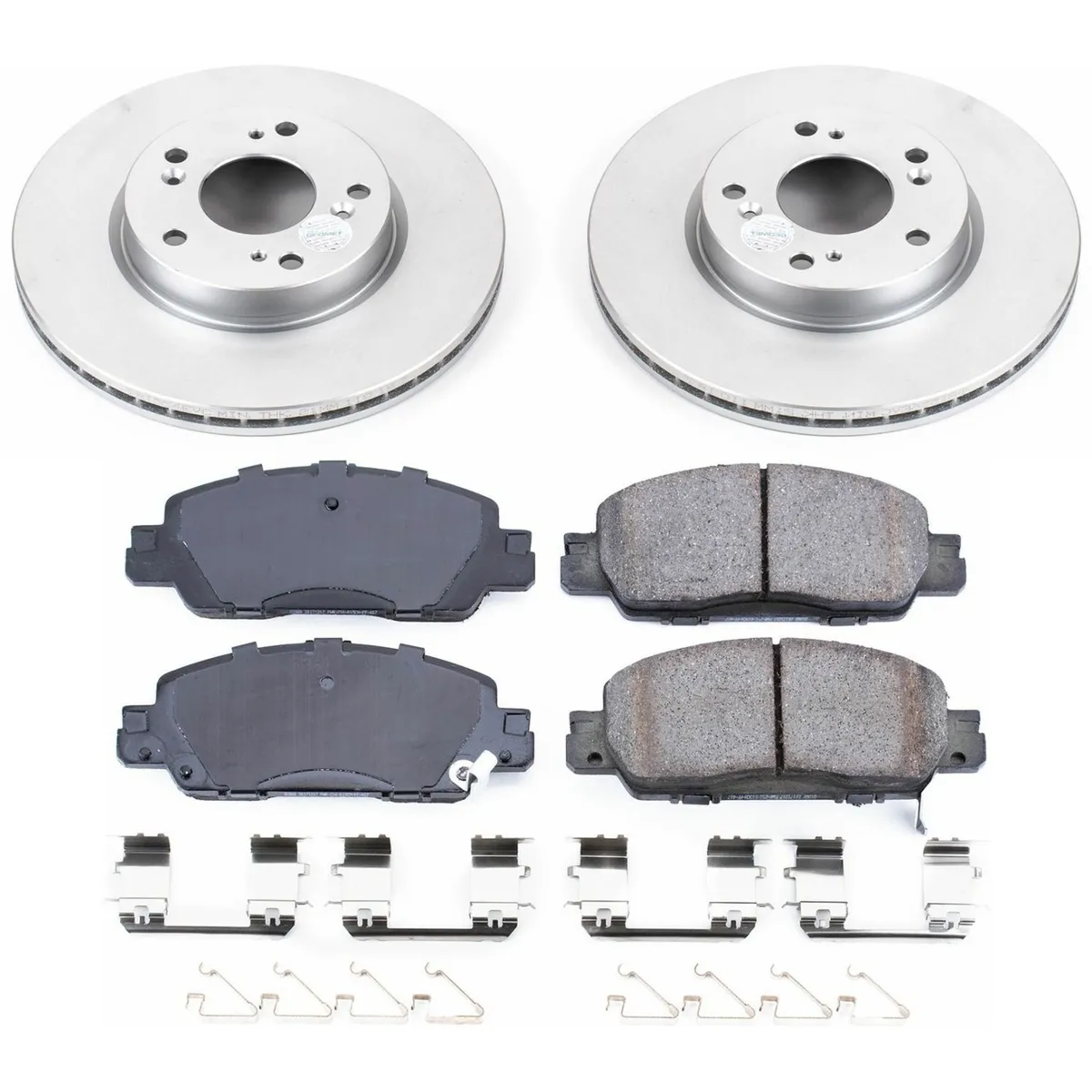 Z17 Geomet Coated Rotor Kit: Genuine Geomet Fully Coated Rotors; Ceramic Pads W/Hardware product image