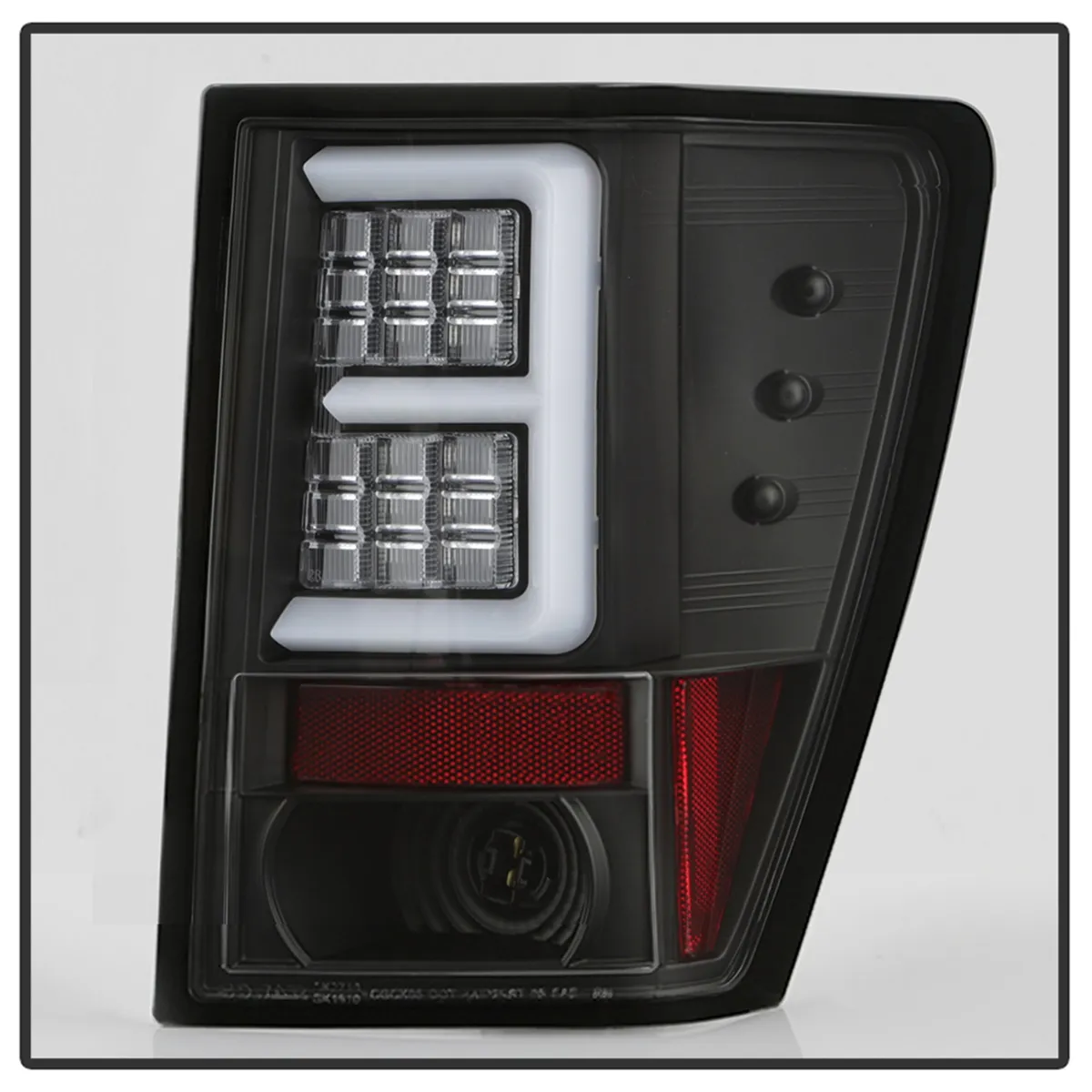Spyder Jeep Grand Cherokee 07-10 Light Bar LED Tail Lights - Signal-LEDIncluded Reverse-3157Not Included Brake-LEDIncluded - Black product image