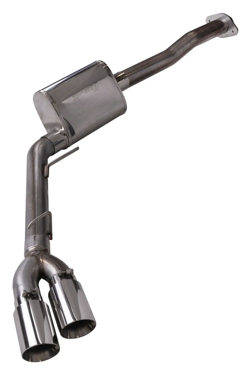 F150 Cat Back Exhaust System For 15-20 Ford F150 Split Rear Dual Exit 3 Inch Intermediate And 3 Inch Tail Pipe 4.5 Inch Tip Muffler Incl Hardware Incl Polished Tip Incl Pypes Exhaust product image