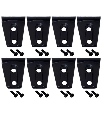 Kentrol Jeep JK Door Hinge Overlays 8 Pieces 4 Door 07-18 Wrangler JK Textured Black Kentrol