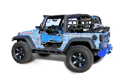 Steinjager Steinjäger Armor Wrangler JK 2007-2018 Rock Sliders 2 Door Texturized Black