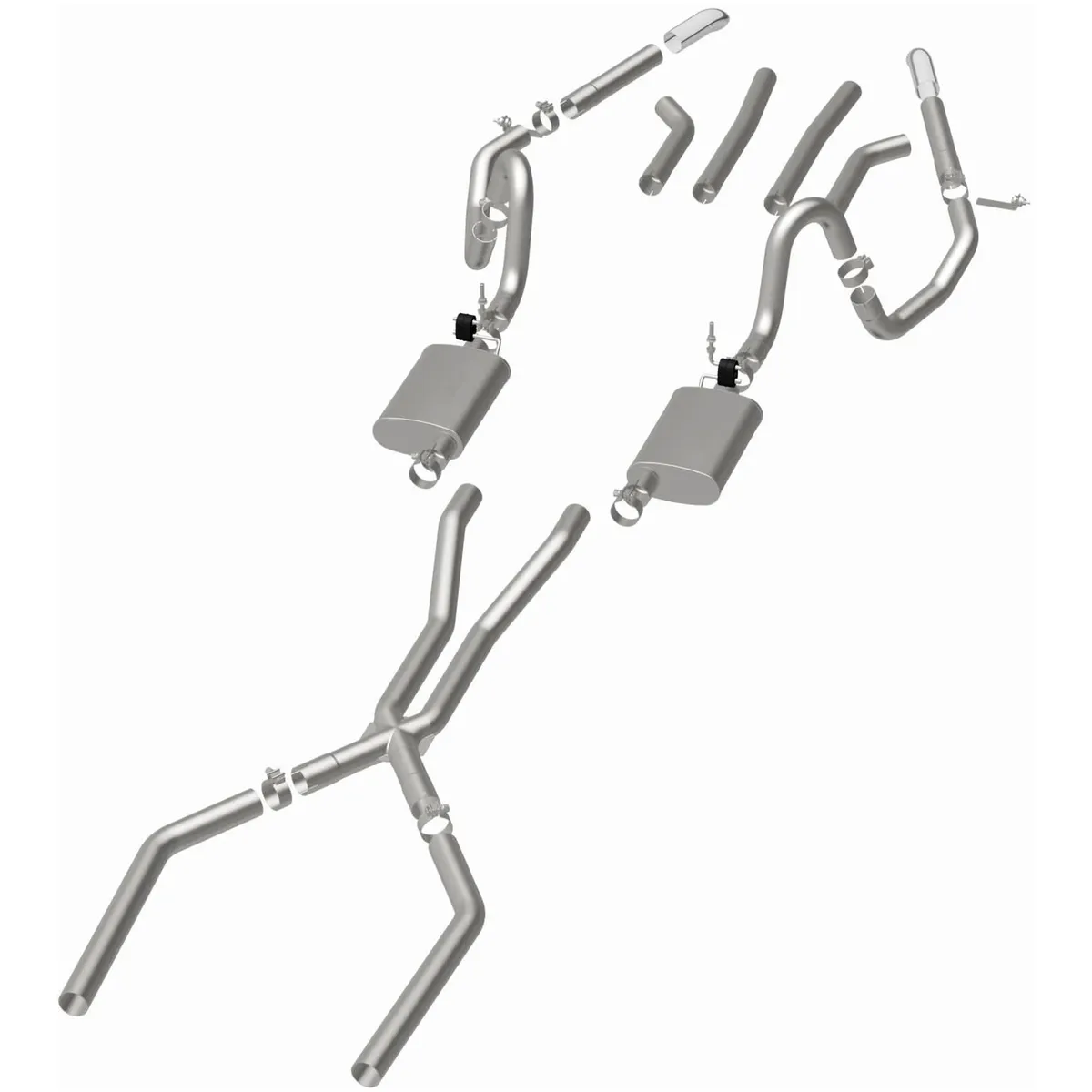 MagnaFlow Exhaust Products 15894 Street Series Stainless Crossmember-Back System product image