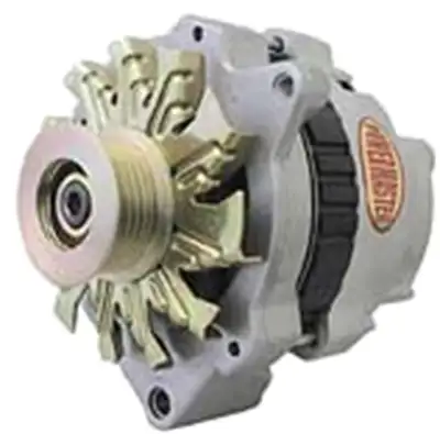 Power Master Alternator; CS130; Offset Right; Rear Battery Post; 140 Amp; 95 Idle; 1 Groove V Type Pulley; Natural;