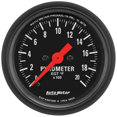AutoMeter Gauge, Pyrometer (Egt), 2 1/16", 2000?f, Digital Stepper Motor, Z-Series