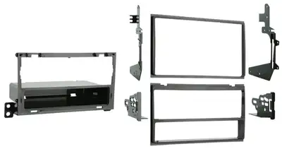 Metra Electronics Turbokits; Radio Installation Kit; Incl. Instructions/Hardware/Storage Pocket/Snap-In Iso Mount System; For Double Din or Two Single Din; Recessed Din Opening;