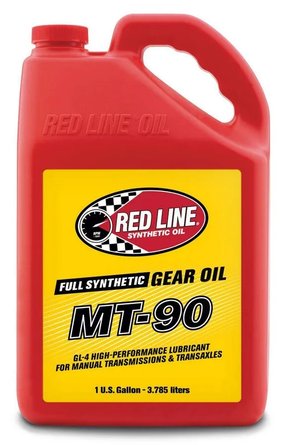 Red Line Oil 75W90 Gear Oil MT-90 Manual Transmission GL-4 1 Gallon Red Line Oil