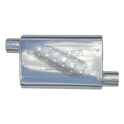 Pypes Performance exhaust Violator Series Muffler 14 in 2.5 in Offset/Offset Hardware Not Incl Natural 409 Stainless Steel Pypes Exhaust