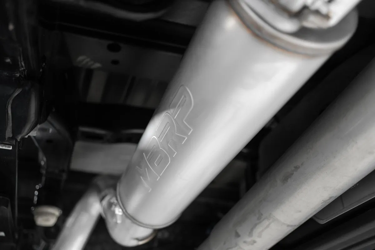 21-Up Ford F-150 4 Inch Cat Back Single Side Race Version Black Coated- Aluminized Steel Exhaust System MBRP product image