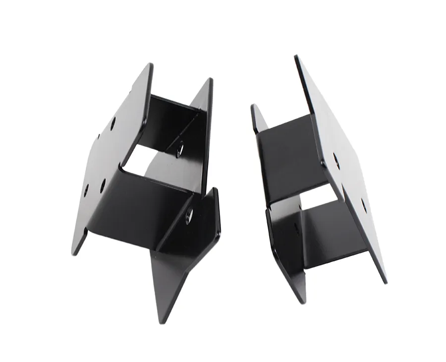 Jeep TJ Mirror Relocation Bracket Pair 03-06 Wrangler TJ Powdercoat Black Kentrol product image