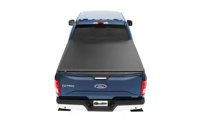 Bestop EZ-Roll Soft Tonneau Cover For Ford 2017-2024 F-250/F-350 Super Duty 8.0 Foot Black Tailgate Spoiler Not Included Bestop
