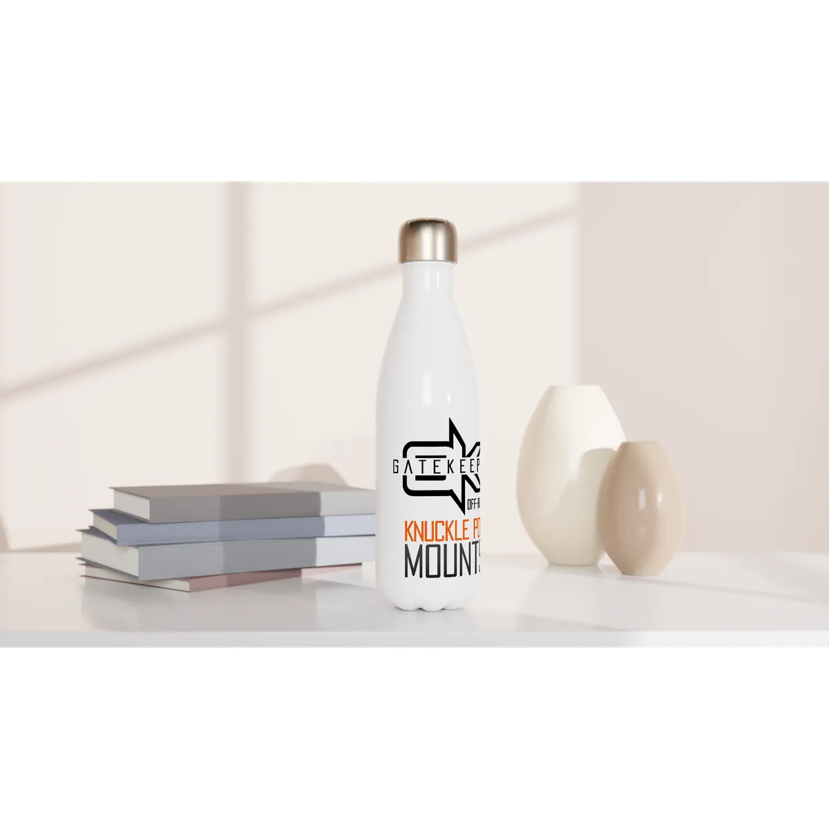 GateKeeper Off-Road KP White 17oz Stainless Steel Water Bottle product image
