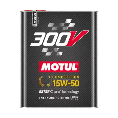 Motul Motul 300V 15W/50 Competition Motor Oil, Full Synthetic, High Performance, 4-Stroke Ester Core, 2L