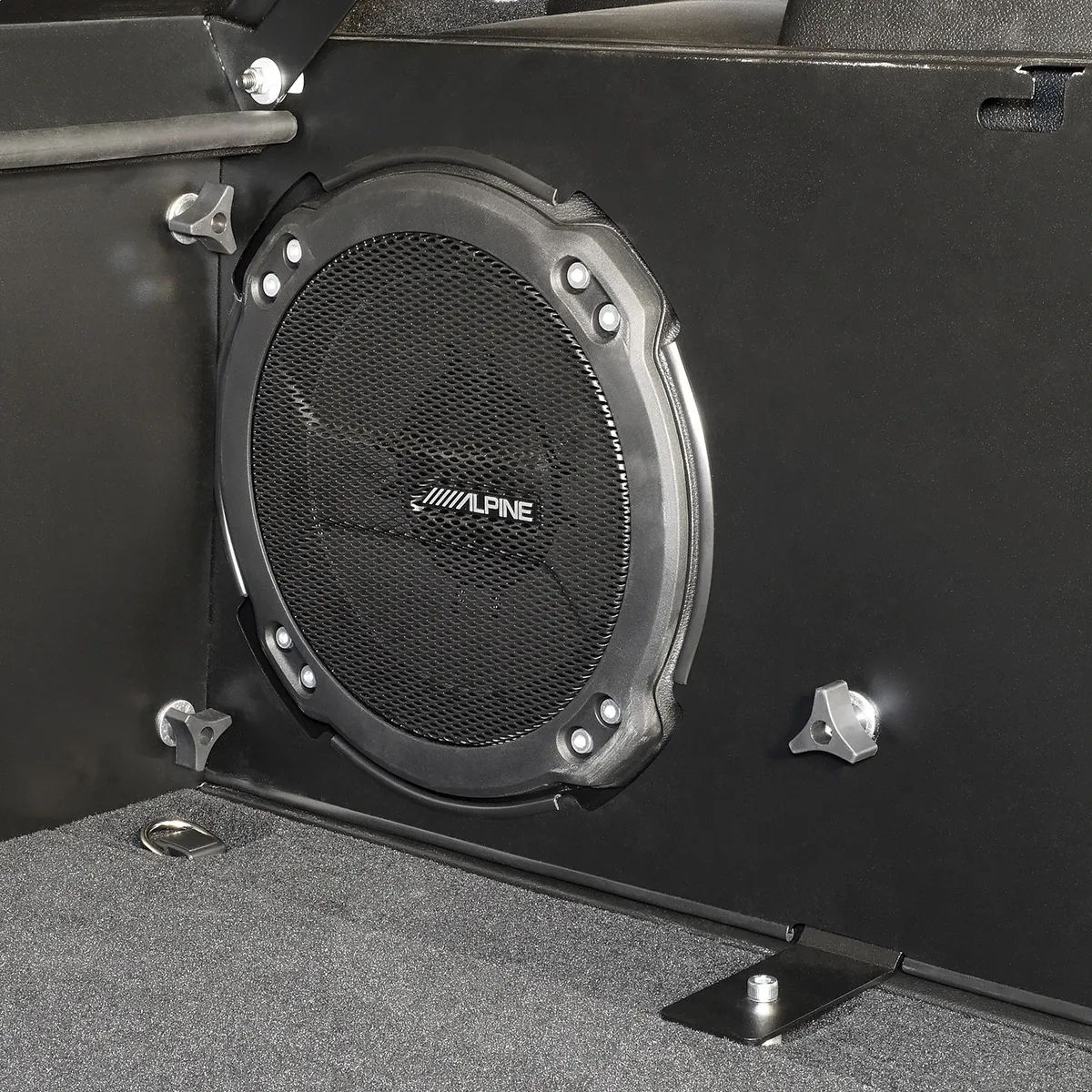 Deluxe Cargo Enclosure - '18-26 Wrangler JL {'21-26 Exc. 4XE}; 4-Door; w/ OEM Subwoofer (Black) product image